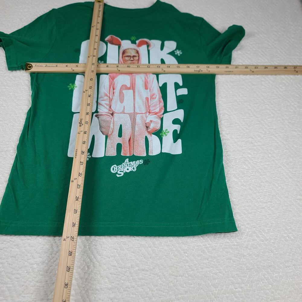 Ralphie Pink Nightmare A Christmas story shirt SZ small festive party - Picture 4 of 5